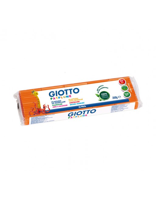 GIOTTO 12U PLASTILINA PATPLUME 350GR NARANJA - F510110