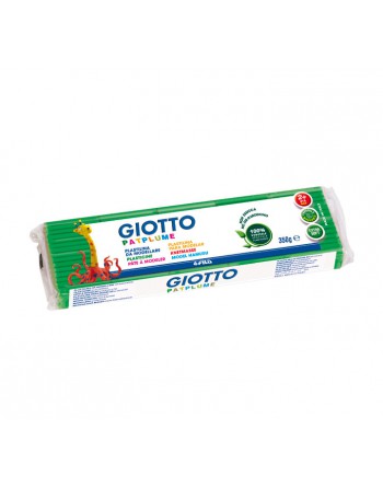 GIOTTO 12U PLASTILINA PATPLUME 350GR VERDE - F510108