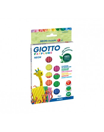 GIOTTO 8U PLASTILINA PATPLUME SURTIDO 33GR - F513200
