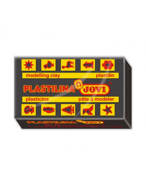 JOVI PASTILLA PLASTILINA 50G NEGRO - 7015