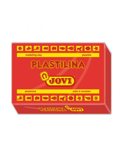 JOVI PASTILLA PLASTILINA 350G ROJO - 7205