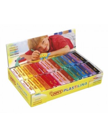JOVI BANDEJA 30P PLASTILINA 50G COLOR VIVO SURTIDO