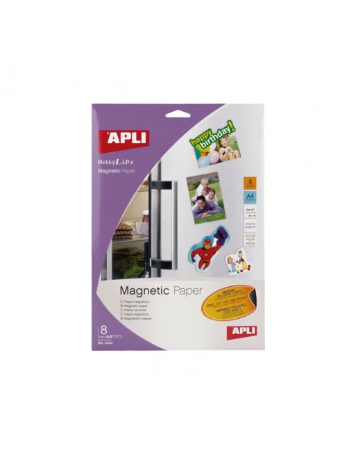 APLI BLISTER 8 HOJAS DE PAPEL MAGNEXICO PARA IMPRESORA INKJET - 10245