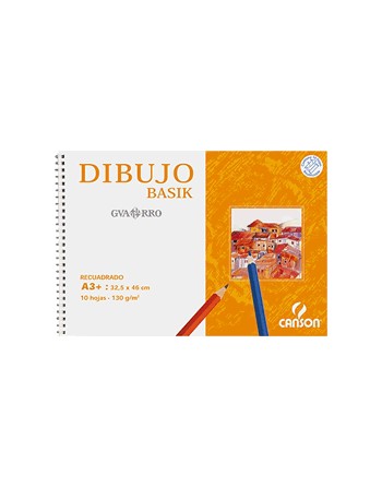 CANSON BLOC 20H BASIK 130G A4+ MICROPERFORADO TALADRADO RECUADRO - 200408063