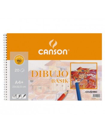 CANSON BLOC 20H BASIK 150G A4 MICROPERFORADO LISO - C200400695