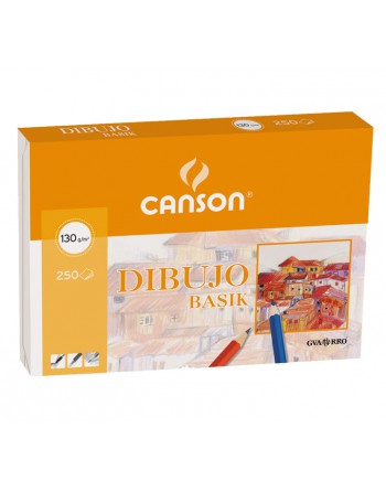 CANSON PACK 250H DIBUJO BASIK 130G A3 - C200402766