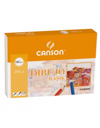 CANSON PACK 250H DIBUJO BASIK 130G A4 - C200401405