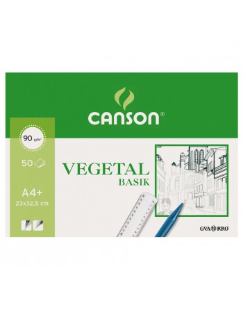 CANSON BLOC 50H PAPEL VEGETAL A4+ 90GR - C200400714