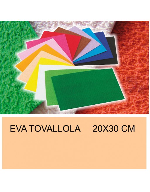 FAIBO BOLSA 3 HOJAS GOMA EVA TOALLA 20X30CM PIEL - 1660-30