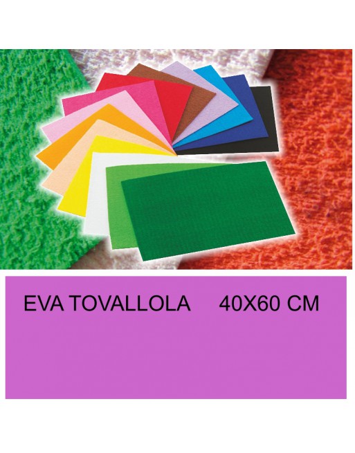 FAIBO BOLSA 3 HOJAS GOMA EVA TOALLA 40X60CM VIOLETA - 1661-27