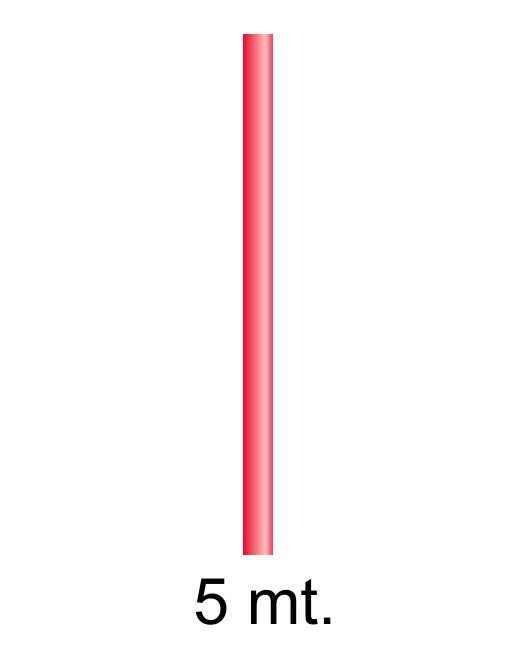 FABRISA BOBINA PAPEL KRAFT DE 5X1M COLOR ROJO ID 15728