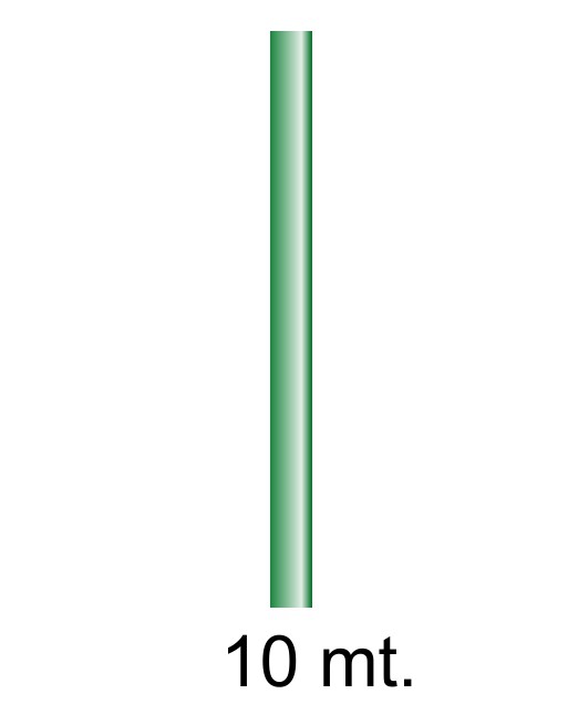 FABRISA BOBINA PAPEL KRAFT DE 10X1M COLOR VERDE FUERTE ID 18297