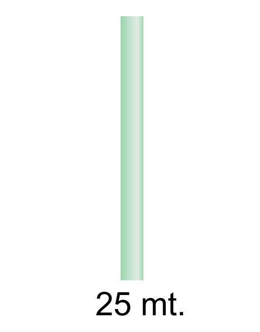 FABRISA BOBINA PAPEL KRAFT DE 25X1M COLOR VERDE ID 15751