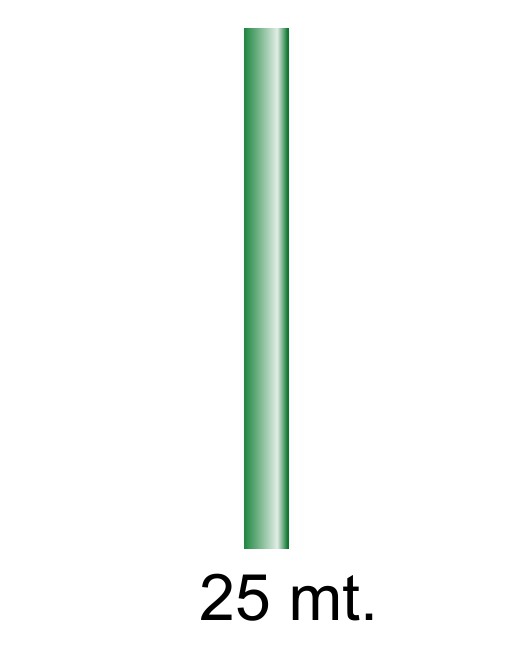 FABRISA BOBINA PAPEL KRAFT DE 25X1M COLOR VERDE FUERTE ID 18298