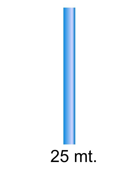 FABRISA BOBINA PAPEL KRAFT DE 25X1M COLOR AZUL ID 15750