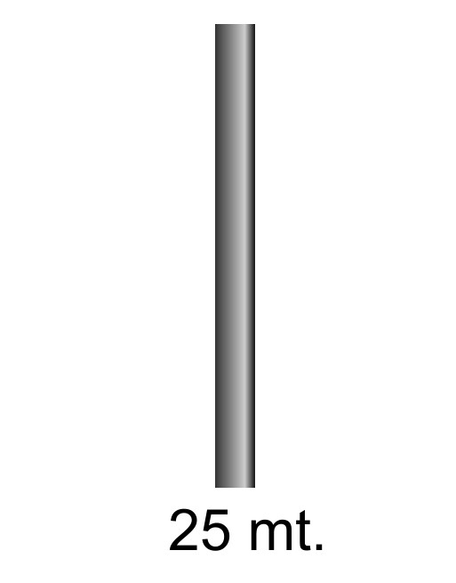 FABRISA BOBINA PAPEL KRAFT DE 25X1M COLOR NEGRO ID 15749