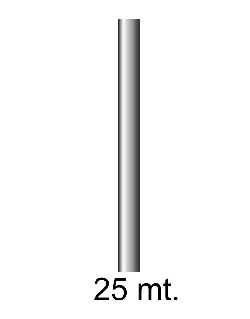 FABRISA BOBINA PAPEL KRAFT IMPRESO SEMI BRILLANTE DE 25X1M COLOR PLATA ID 17045