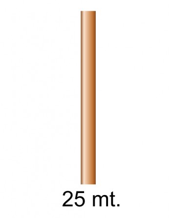 FABRISA BOBINA PAPEL KRAFT IMPRESO SEMI BRILLANTE DE 25X1M COLOR BRONCE ID 18450