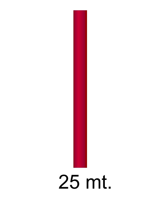 FABRISA BOBINA PAPEL KRAFT IMPRESO SEMI BRILLANTE DE 25X1M COLOR ROJO ID 18451