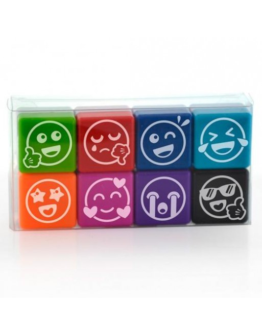 OFFICE BOX SELLOS DE MOTIVACIÓN VIVES 2,5X2,5CM COLORES SURTIDOS PACK 8 UD 0607