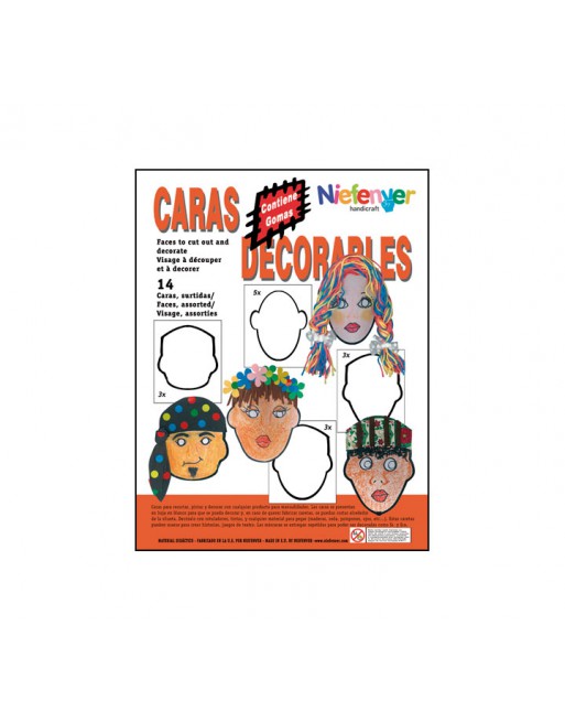 NIEFENVER B.14U CARETAS COLOREAR PERSONA - 0700132