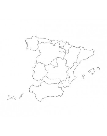 NIEFENVER MAPA ESPAÑA GIGANTE 71X62CM - 1100112