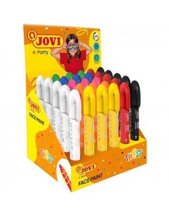 JOVI MAQUILLAJE EN STICK TWIST FACE PAINT EXPOSITOR 30 COLORES SURTIDOS 193B