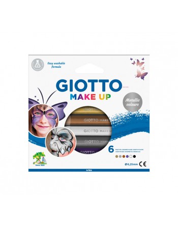 GIOTTO SET 6 LAPICES MAQUILLAJE MAKE UP METALLIC SURTIDO - F474300