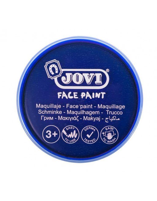 JOVI 6 BOTES FACE PAINT DE MAQUILLAJE EN CREMA COLOR AZUL OSCURO - 17113