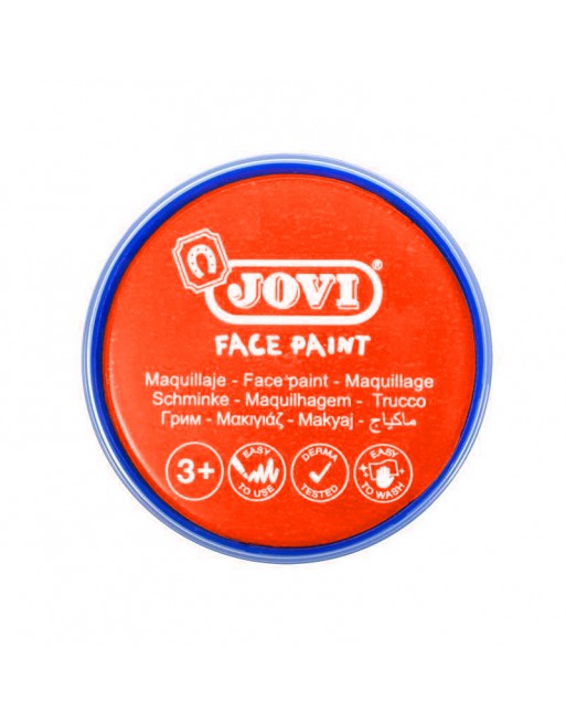 JOVI 6 BOTES FACE PAINT DE MAQUILLAJE EN CREMA COLOR ROJO - 17105