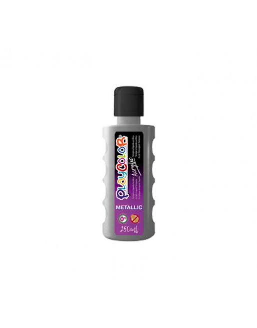 PLAYCOLOR BOTE PINTURA ACRYLIC 250ML PLATA - 18631