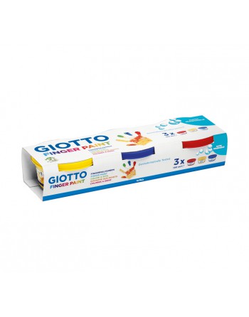 GIOTTO ESTUCHE 3 BOPINTURA DEDOS 100ML SURTIDO - F530300
