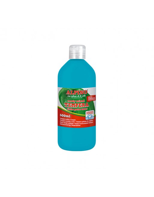 ALPINO BOTE 500ML TEMPERA CYAN - DM010180