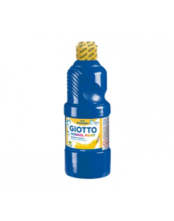 GIOTTO BOTE TEMPERA 500ML LAVABLE AZUL ULTRAMAR - F535317