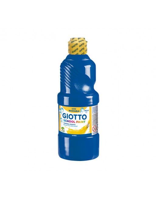 GIOTTO BOTE TEMPERA 500ML LAVABLE AZUL ULTRAMAR - 535317