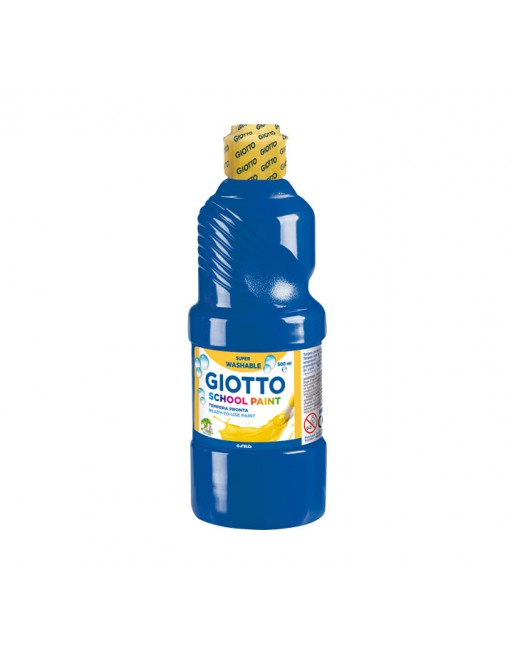 GIOTTO BOTE TEMPERA 500ML LAVABLE AZUL ULTRAMAR - F535317
