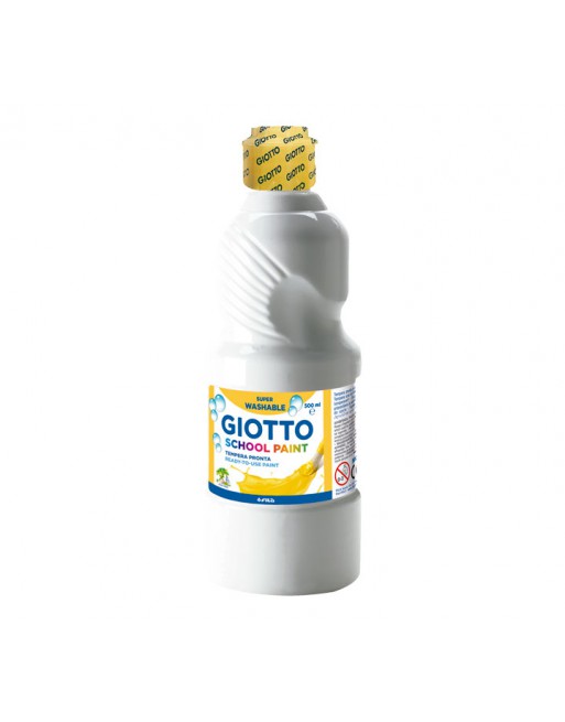 GIOTTO BOTE TEMPERA 500ML LAVABLE BLANCA - 535301