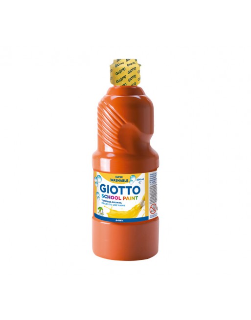 GIOTTO BOTE TEMPERA 500ML LAVABLE ROJO ESCARL. - 535308