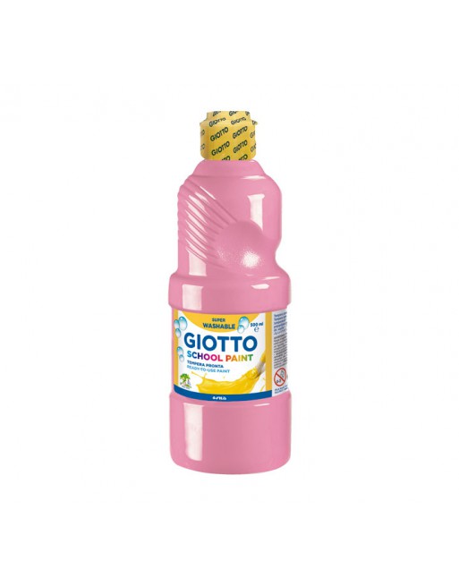 GIOTTO BOTE TEMPERA 500ML LAVABLE ROSA - 535306