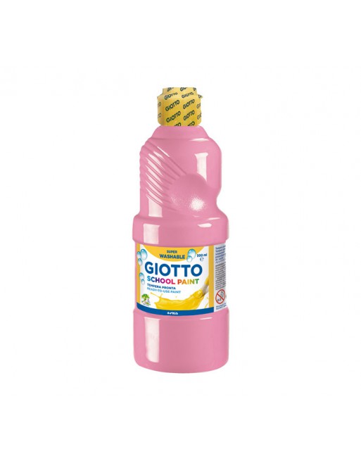 GIOTTO BOTE TEMPERA 500ML LAVABLE ROSA - F535306