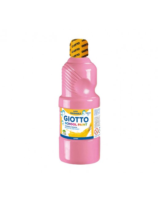 GIOTTO BOTE TEMPERA 500ML LAVABLE ROSA CLARO - F535320