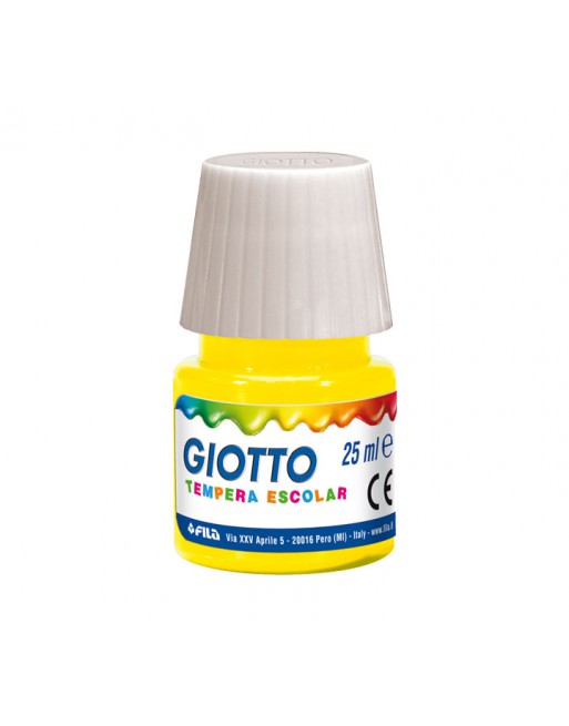 GIOTTO BOTE TEMPERA ESCOLAR 25ML AMARILLO - F356902