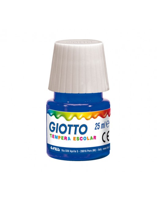 GIOTTO BOTE TEMPERA ESCOLAR 25ML AZUL MAR - 356917