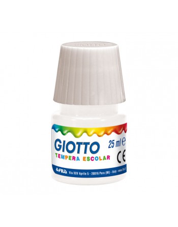 GIOTTO BOTE TEMPERA ESCOLAR 25ML BLANCO - F356901