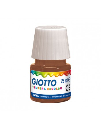 GIOTTO BOTE TEMPERA ESCOLAR 25ML MARRON - F356928