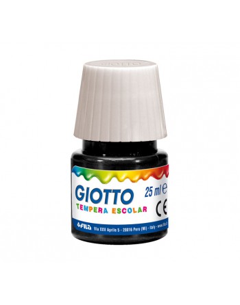 GIOTTO BOTE TEMPERA ESCOLAR 25ML NEGRO - F356924