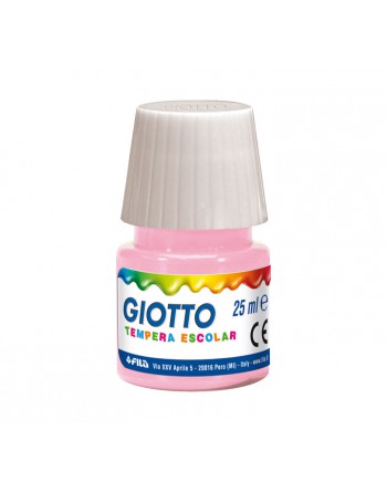 GIOTTO BOTE TEMPERA ESCOLAR 25ML ROSA - F356906