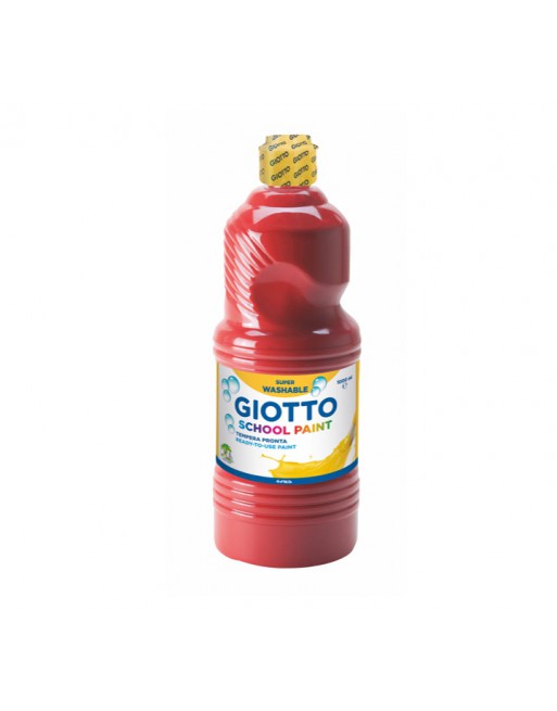 GIOTTO BOTE TEMPERA 1000ML LAVABLE ROJO ESCARL. - F535508