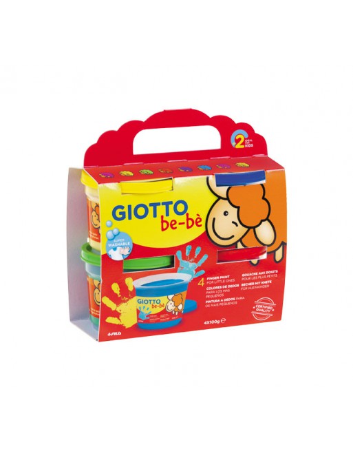GIOTTO PINTURA DEDOS 4X150G BEBE - F467200