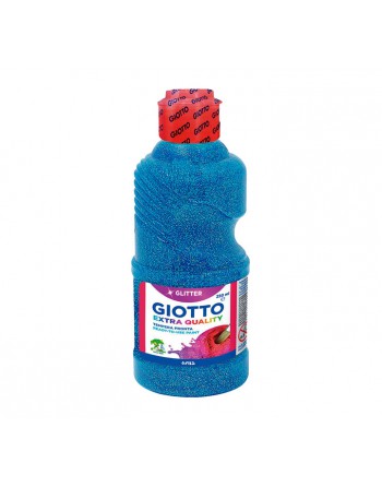 GIOTTO BOTE TEMPERA 250ML PURPURINA GLITTER AZUL - F531204